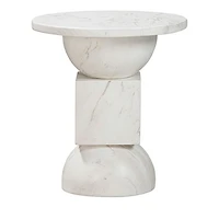 Chip Marble Print Indoor/Outdoor Side Table