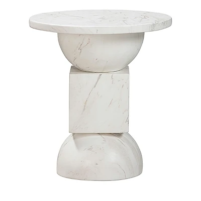 Tov Furniture Chip Marble Print Indoor/Outdoor Side Table