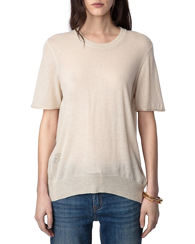 Zadig & Voltaire Ida Cashmere Openwork Wings Sweater