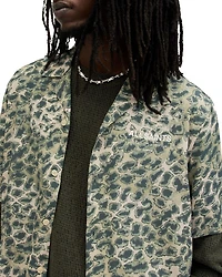 Underground Short Sleeve Button Front Camp Shirt