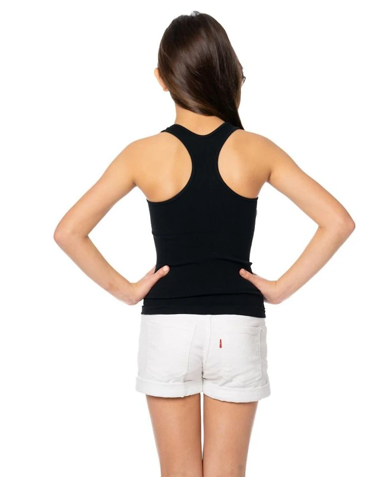 Ribbed Racer Back Tank Top - (7-10 Big Kid