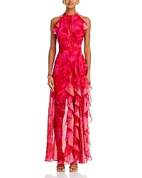 Sleeveless Ruffled Maxi Dress - Exclusive