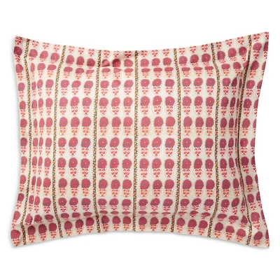 Fuchsia Daisy Suzani Standard Sham, Pair