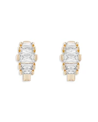 Ettika Diamond Shine Cubic Zirconia Mini Hoop Earrings