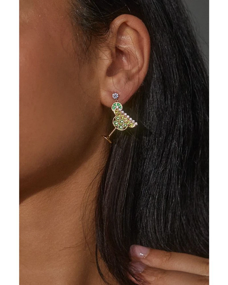 Foodie Margarita Drop Earrings, 1.3"L