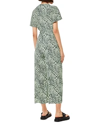 Diagonal Leopard Print Jumpsuit