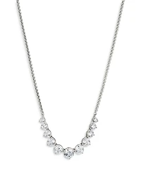 Nadri Perfect Tennis Graduated Cubic Zirconia Statement Necklace, 15-18