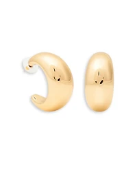 C Hoop Earrings, 1.5" diameter