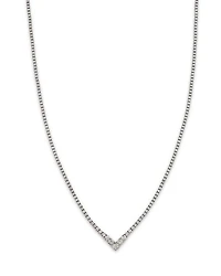 Diamond Chevron Tennis Necklace in 14K Gold, 6.0 tcw