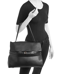 Tie Me Leather Shoulder Bag