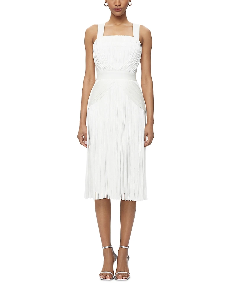 Herve Leger Marion Fringe Dress