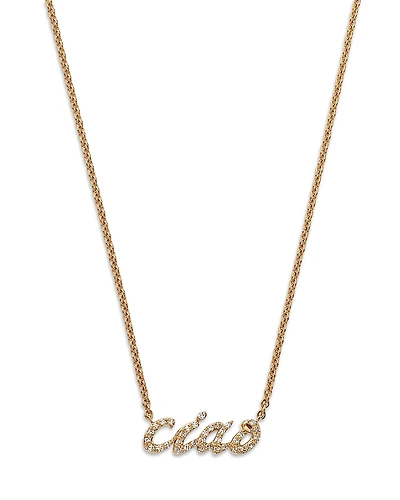Bloomingdale's Fine Collection Diamond Ciao Pendant Necklace