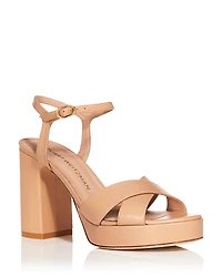 Stuart Weitzman Women's Dayna Crisscross Platform Sandals