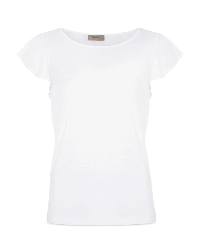 Nessie Flutter Sleeve Slub Top