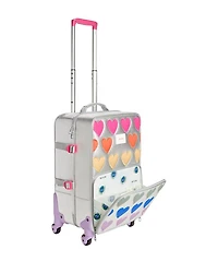 Logan Patchwork Hearts Carry On Suitcase