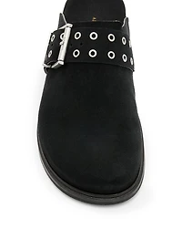Women's Juno Buckled Grommet Mule Clogs
