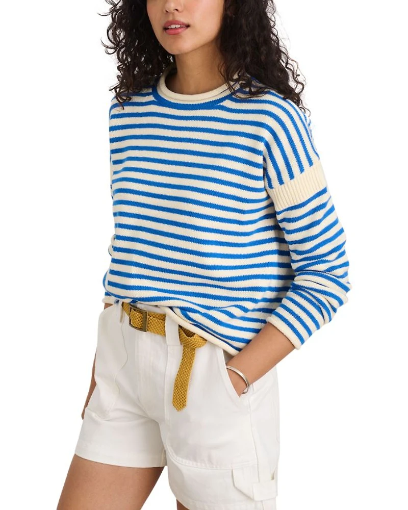 Mariner Striped Roll Neck Sweater