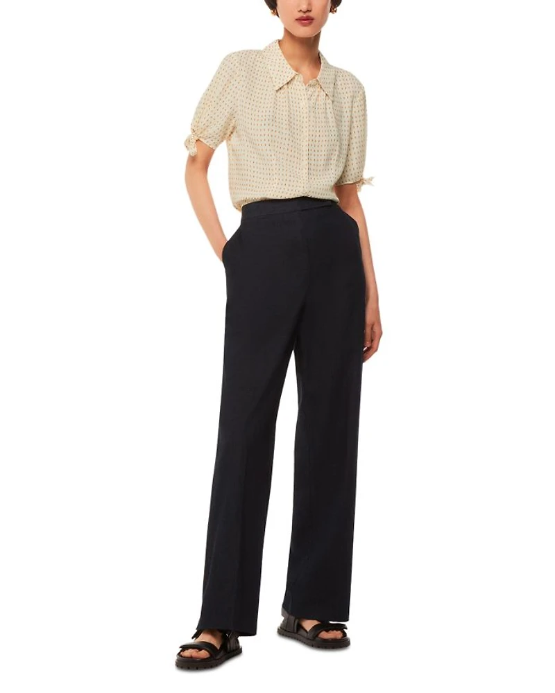 Oval Spot Tie Sleeve Shirt