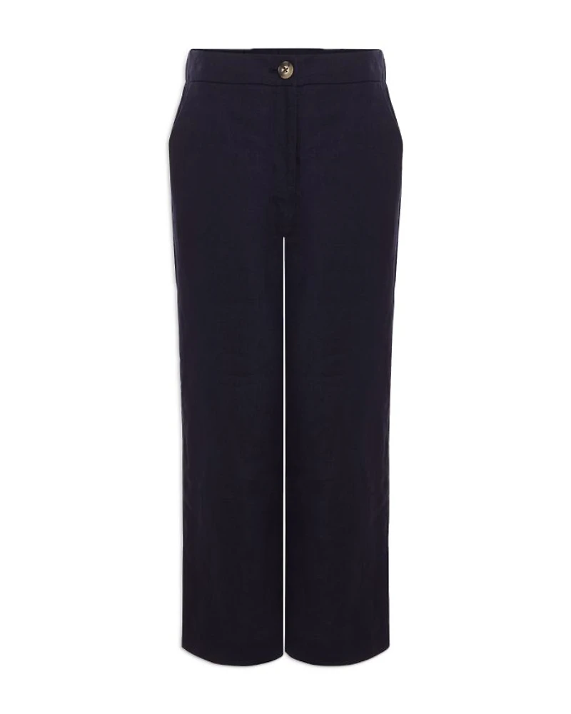 Lillie Linen Kick Flare Leg Pants