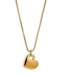 Sunlight Heart Pendant Necklace in 18K Gold Plated, 20"-22"