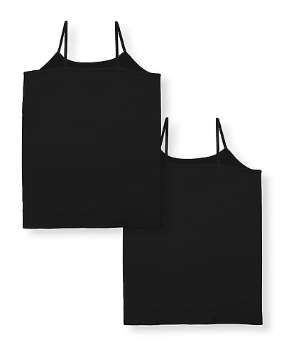 Malibu Sugar Girls' Solid Full Cami, Bundle of Two
