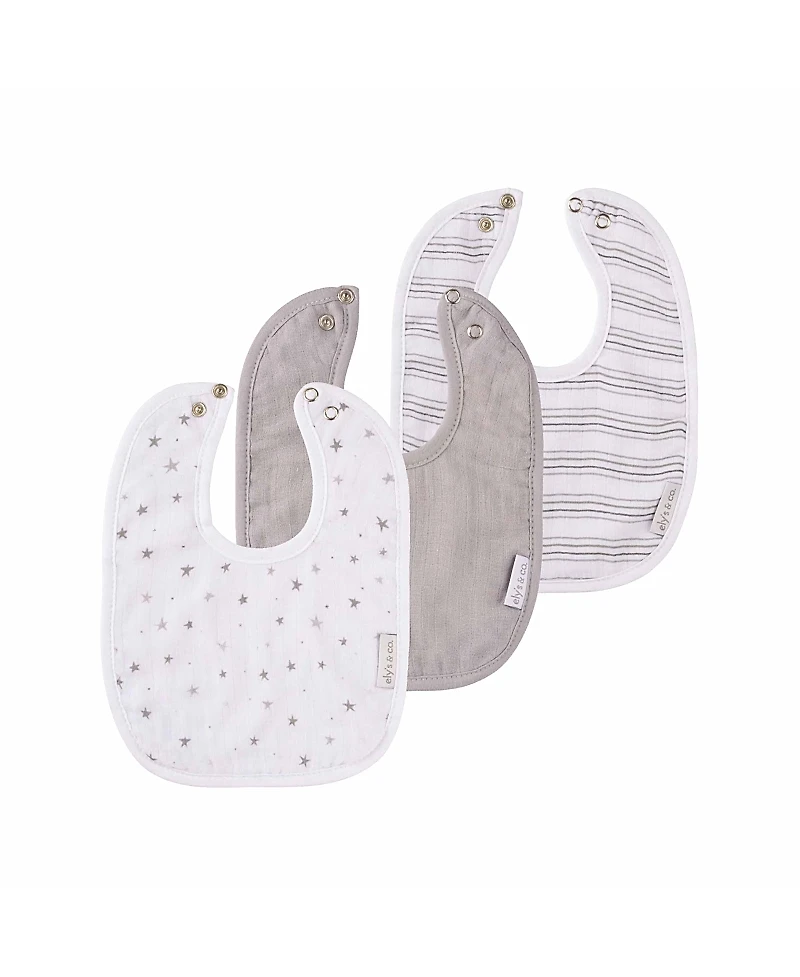 Ely's & Co. Unisex Muslin Terry Bib - Baby