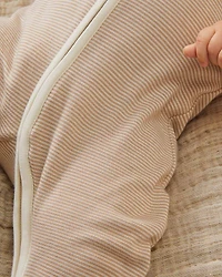 Unisex Striped Clever Zip Romper - Baby