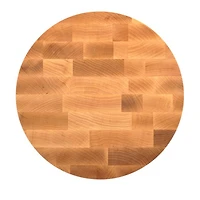 12" Round Maple End Grain Board
