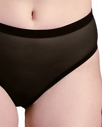 Sheer High Cut Highwaisted Brief