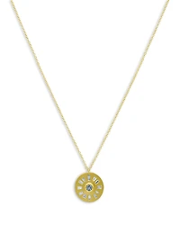 Meira T 14K Yellow Gold Diamond Baguette & Round Disc Pendant Necklace, 16-18