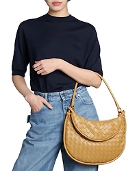 Medium Gemelli Intrecciato Leather Shoulder Bag