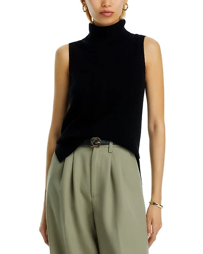 Split Hem  Turtleneck Tank - Exclusive