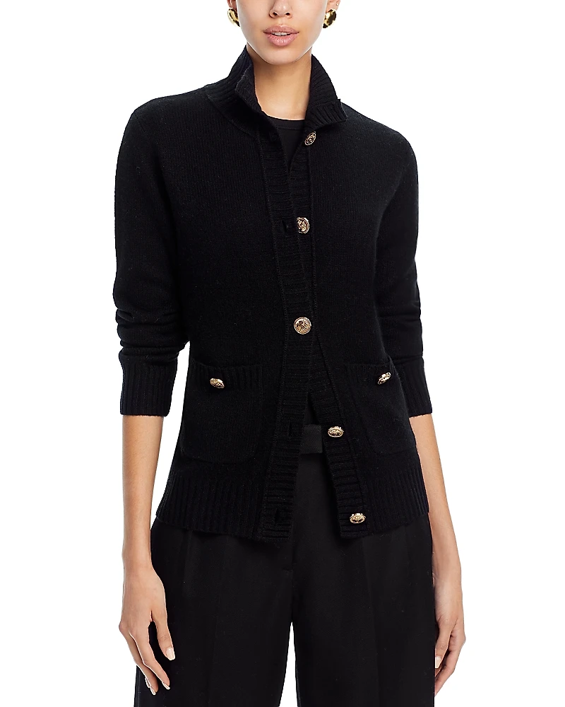 C by Bloomingdale's Cashmere Rib Knit Cardigan - Exclusive