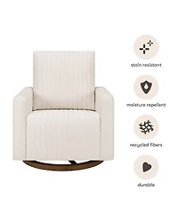 Poe Water Repellent & Stain Resistant Channeled Swivel Glider