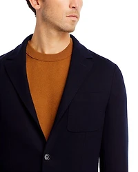 Textured Jersey Knit Casual Sport Coat