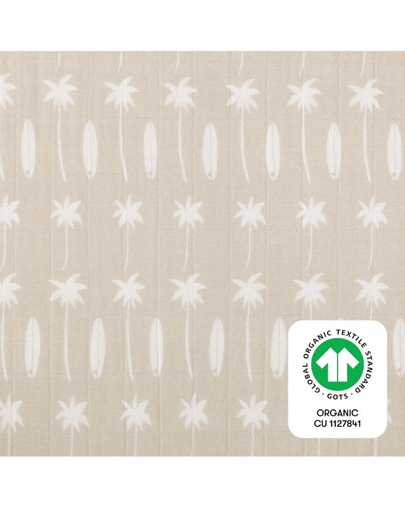 Quilted Changing Pad Cover GOTS Certified Organic Muslin Cotton