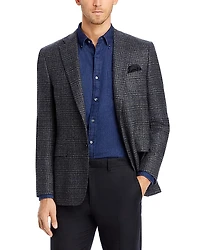 Canali Siena Boucle Plaid Regular Fit Sport Coat