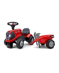 Falk Case Ih Magnum Push Along with Trailer, Tools and Decal Options - Age 0-24 Months
