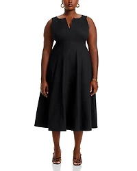 Paneled Midi Dress