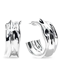 Ippolita Sterling Silver 925 Classico Crush Medium Hoop Earrings