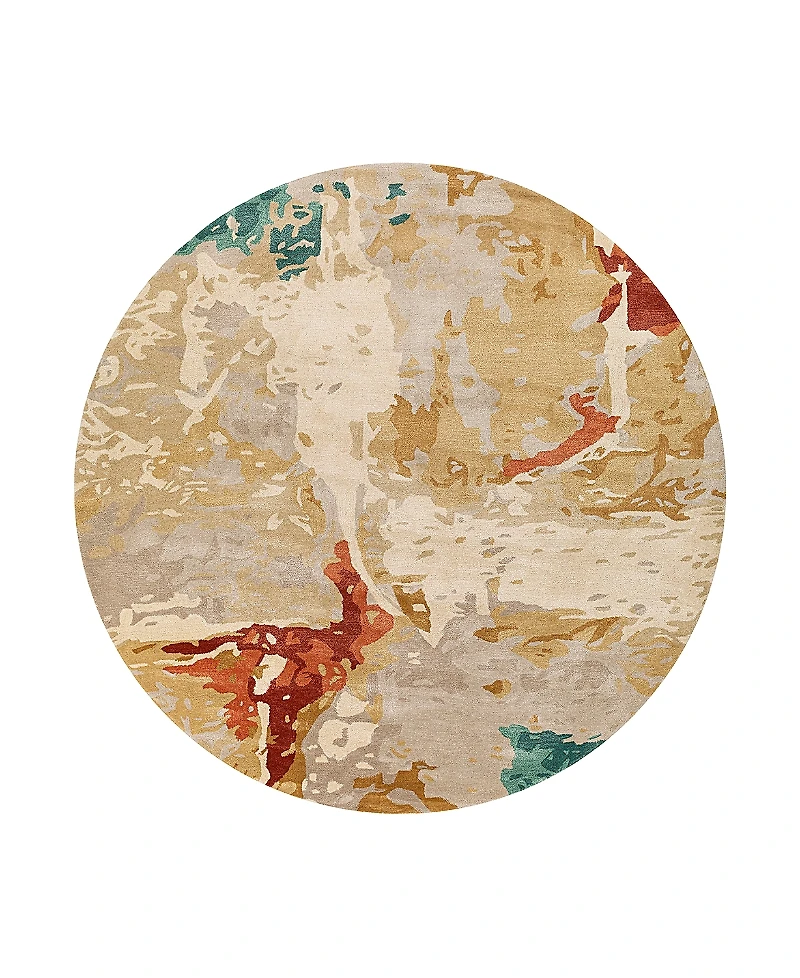 Surya Kavita 20528 Round Area Rug, 6' x 6'