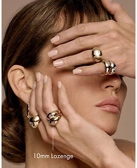 Dome Band 14K Yellow Gold, .75ctw Lozenge Lab Grown Diamond