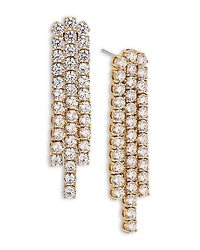Nadri Perfect Tennis Cubic Zirconia Slim Chandelier Earrings