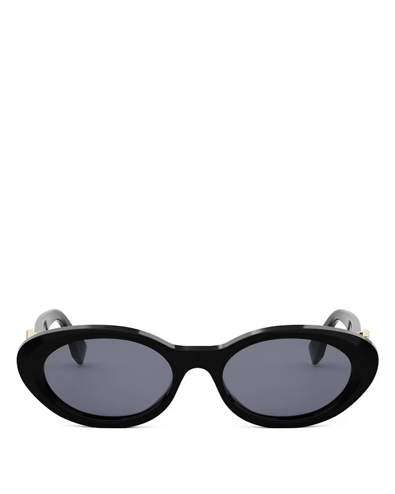 FF Diamonds Oval Sunglasses, 53mm