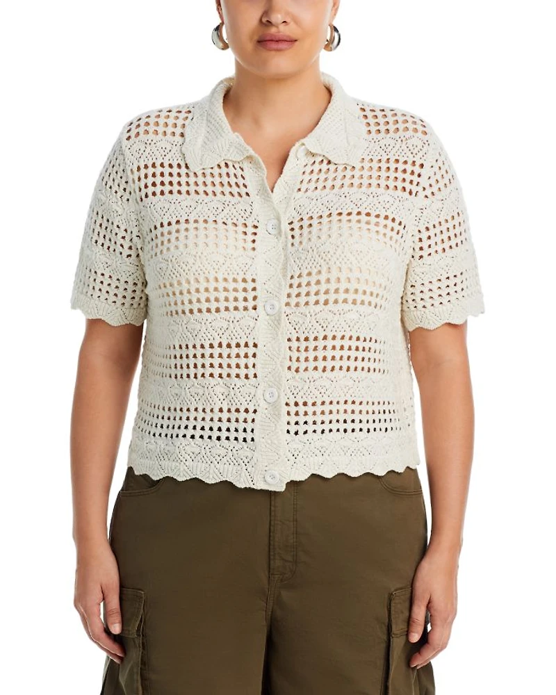 Crochet Knit Shirt