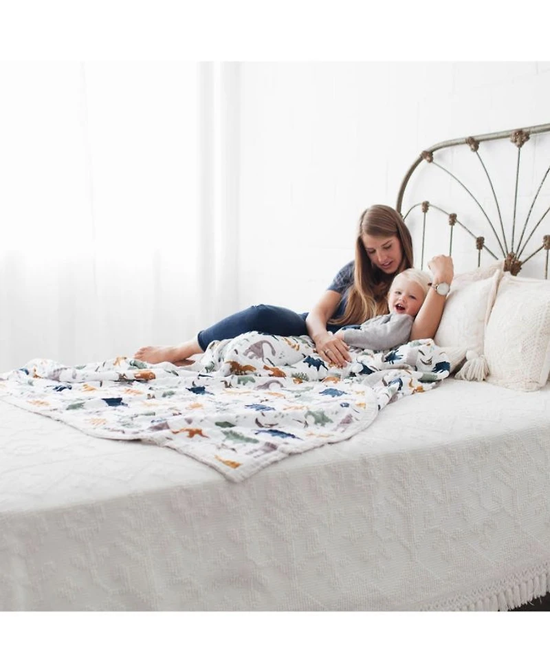 Unisex Cotton Muslin Quilted Throw - Baby