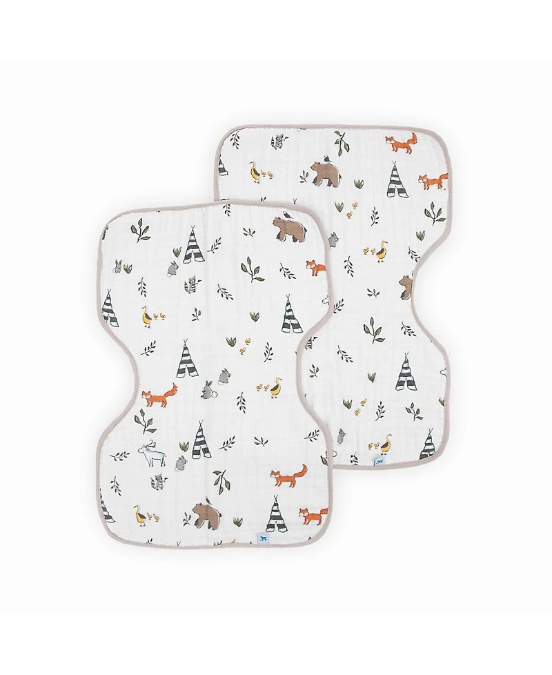 Little Unicorn Unisex Cotton Muslin Burp Cloth 2 Pack