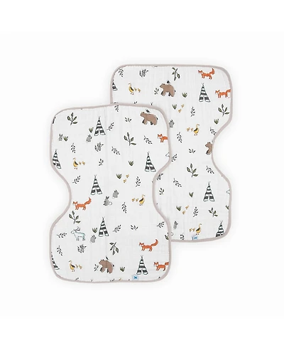 Little Unicorn Unisex Cotton Muslin Burp Cloth 2 Pack