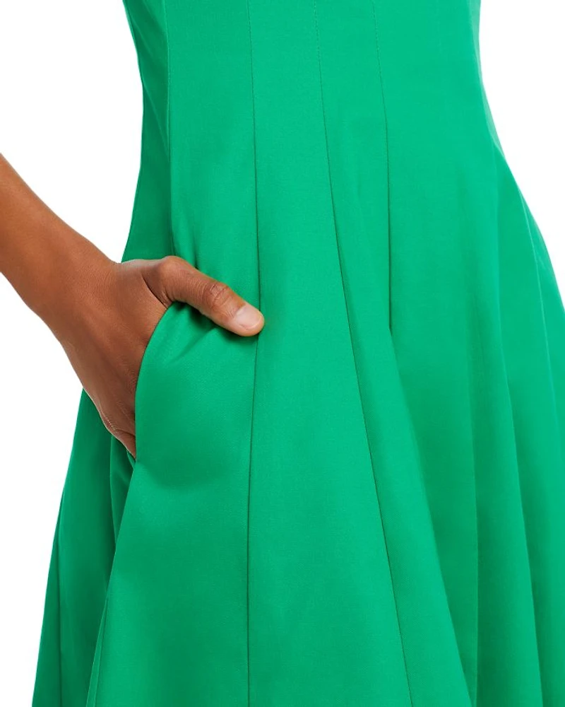Paneled Midi Dress