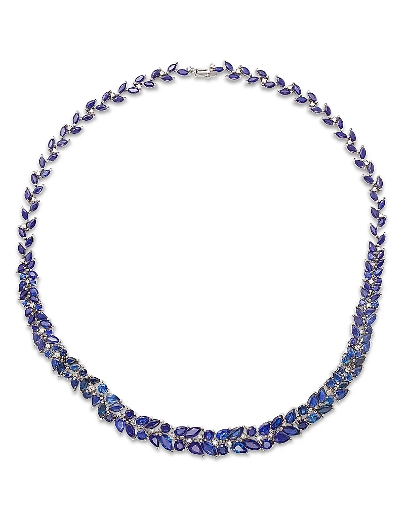 Bloomingdale's Fine Collection Sapphire & Diamond Statement Necklace